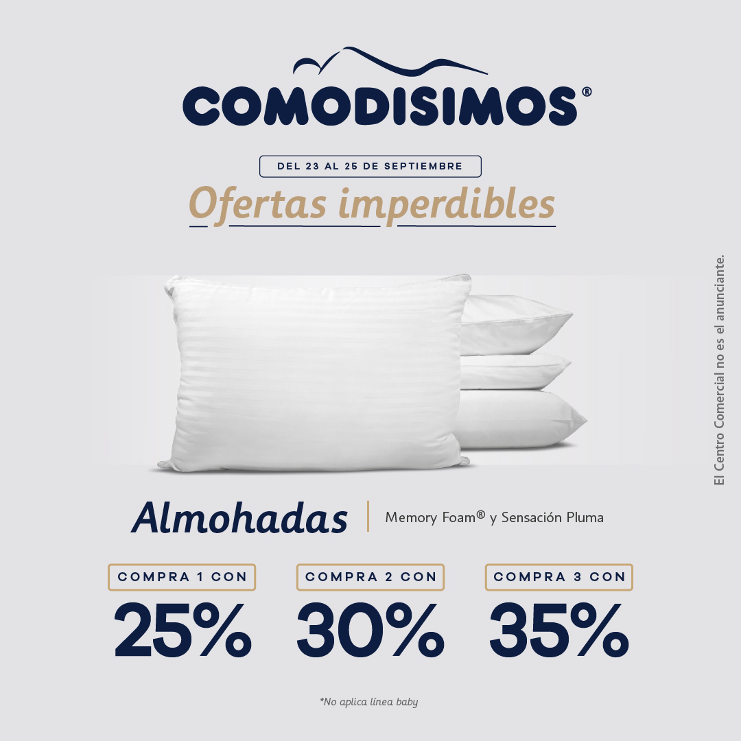 Almohada memory best sale foam comodisimos